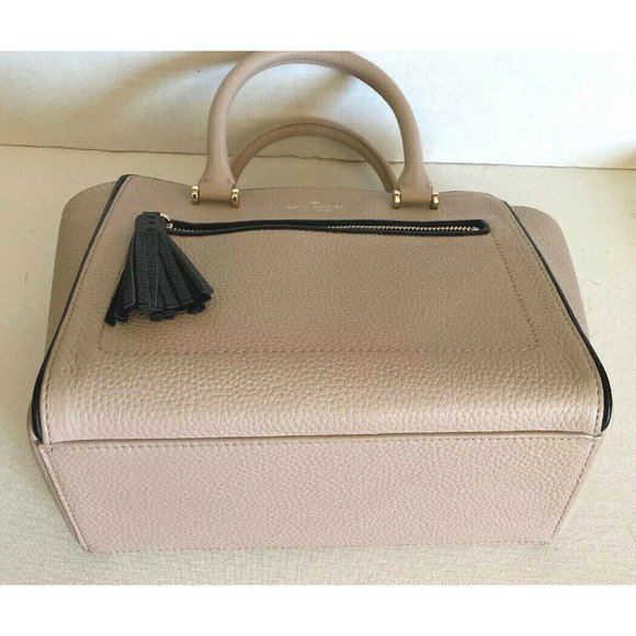 New Kate Spade Small Allyn Chester Street Leather Satchel Warm Beige Multi - Picture 6 of 6